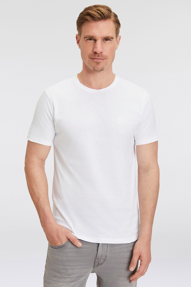 BOSS ORANGE T-Shirt »Tales Regular Fit« 100% Baumwolle BOSS Logo Patch Rundhals