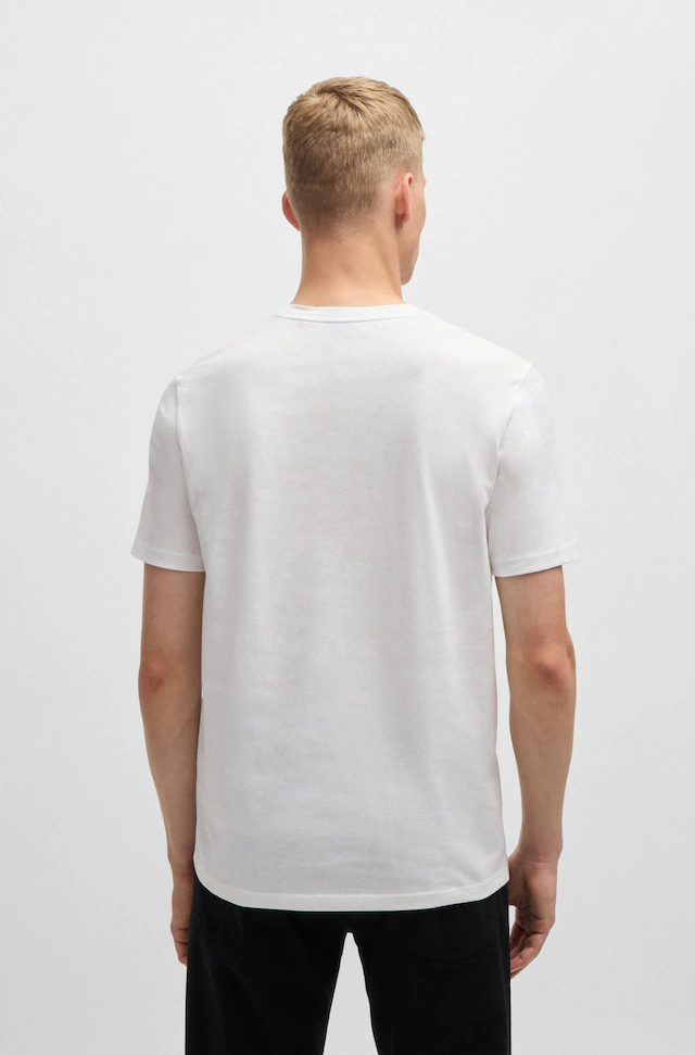 BOSS ORANGE T-Shirt »Tales Regular Fit« 100% Baumwolle BOSS Logo Patch Rundhals