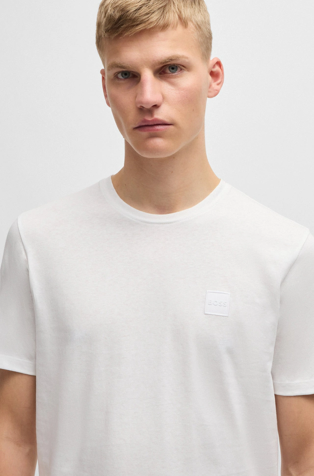 BOSS ORANGE T-Shirt »Tales Regular Fit« 100% Baumwolle BOSS Logo Patch Rundhals