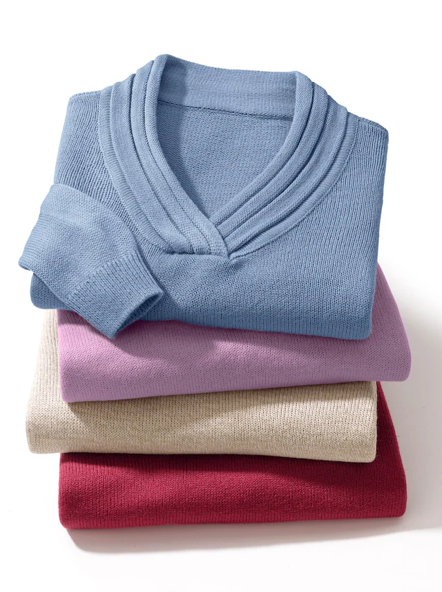 Classic Basics V-Ausschnitt-Pullover »Pullover«