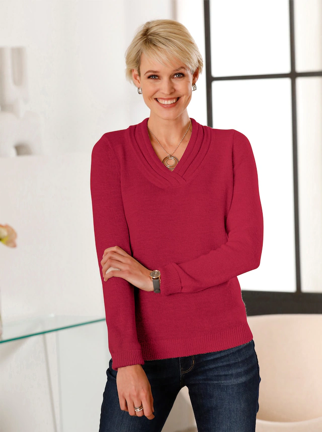 Classic Basics V-Ausschnitt-Pullover »Pullover«