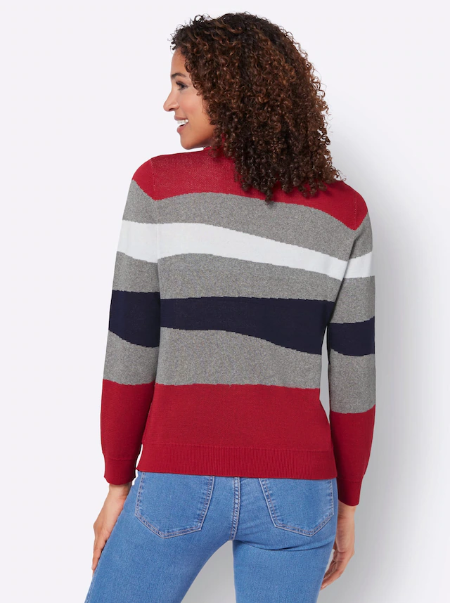 Casual Looks Stehkragenpullover »Pullover«