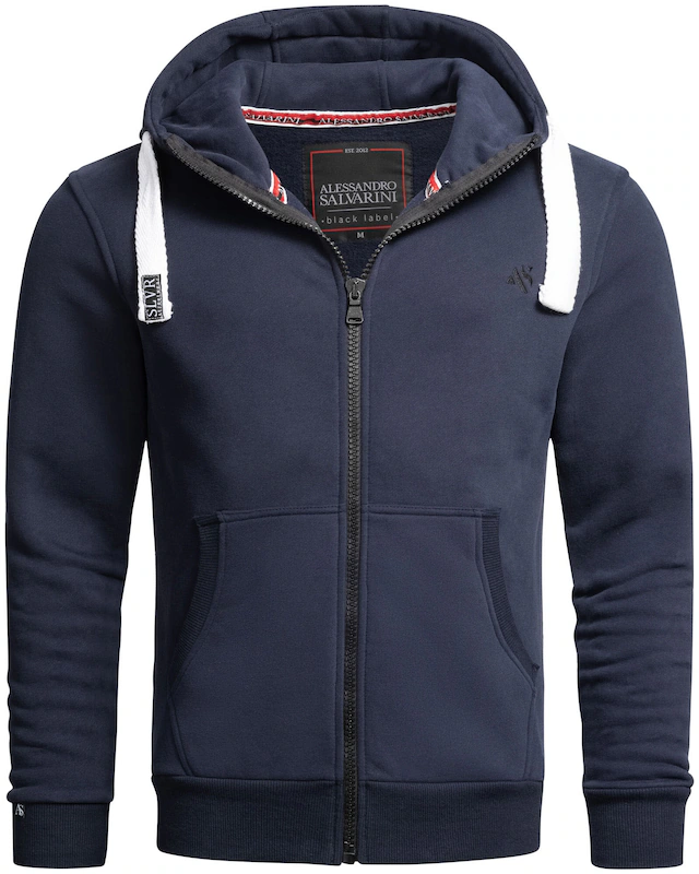 Alessandro Salvarini Sweatjacke »ASVinzent« warmer Hoodie