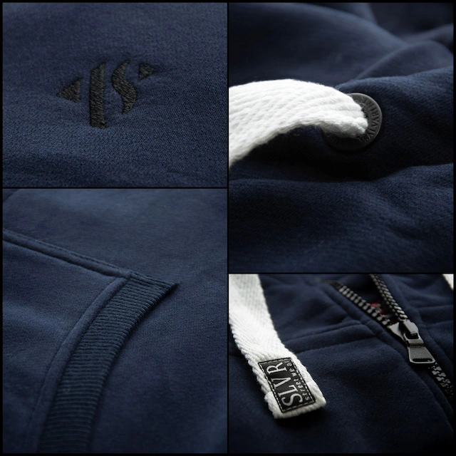 Alessandro Salvarini Sweatjacke »ASVinzent« warmer Hoodie