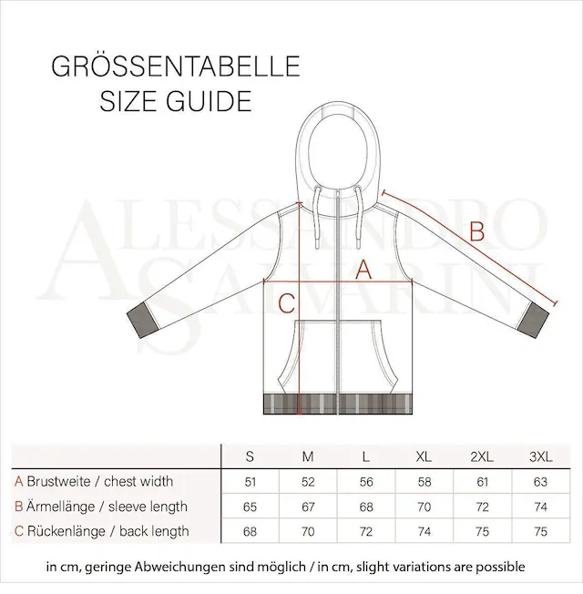 Alessandro Salvarini Sweatjacke »ASVinzent« warmer Hoodie