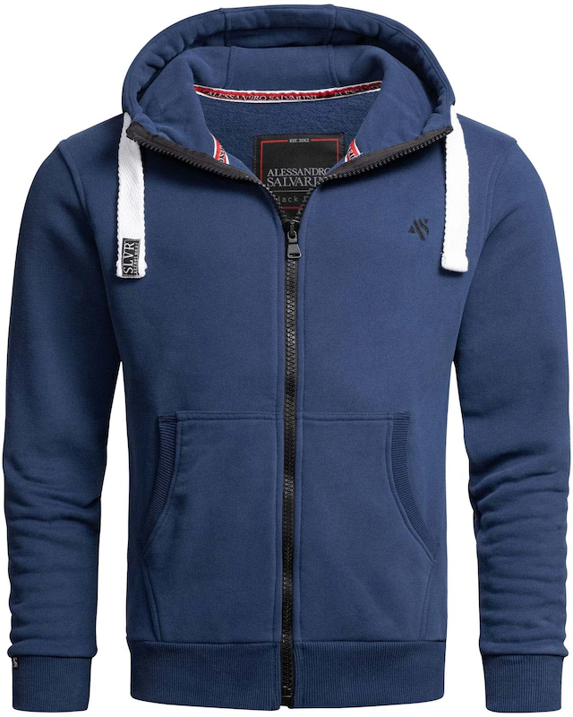 Alessandro Salvarini Sweatjacke »ASVinzent« warmer Hoodie
