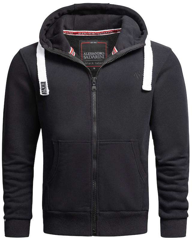 Alessandro Salvarini Sweatjacke »ASVinzent« warmer Hoodie