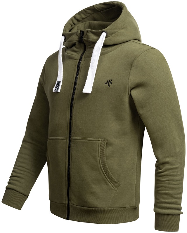 Alessandro Salvarini Sweatjacke »ASVinzent« warmer Hoodie