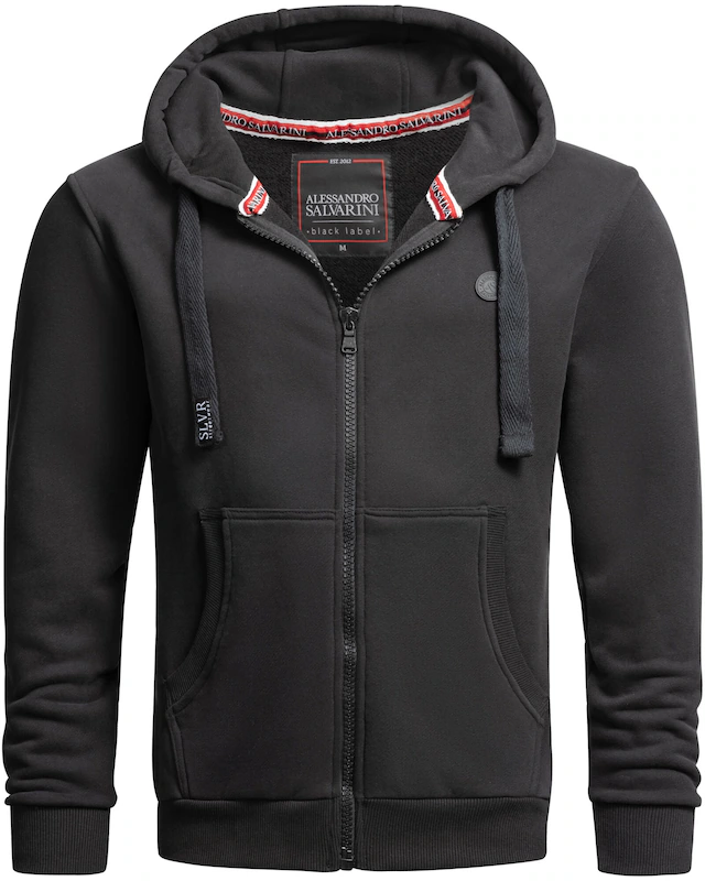 Alessandro Salvarini Sweatjacke »ASLomborio« warme Kapuzenjacke