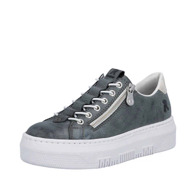 Rieker Plateausneaker Sneaker, Slip-On Sneaker, Slipper mit Schaftrandpolster