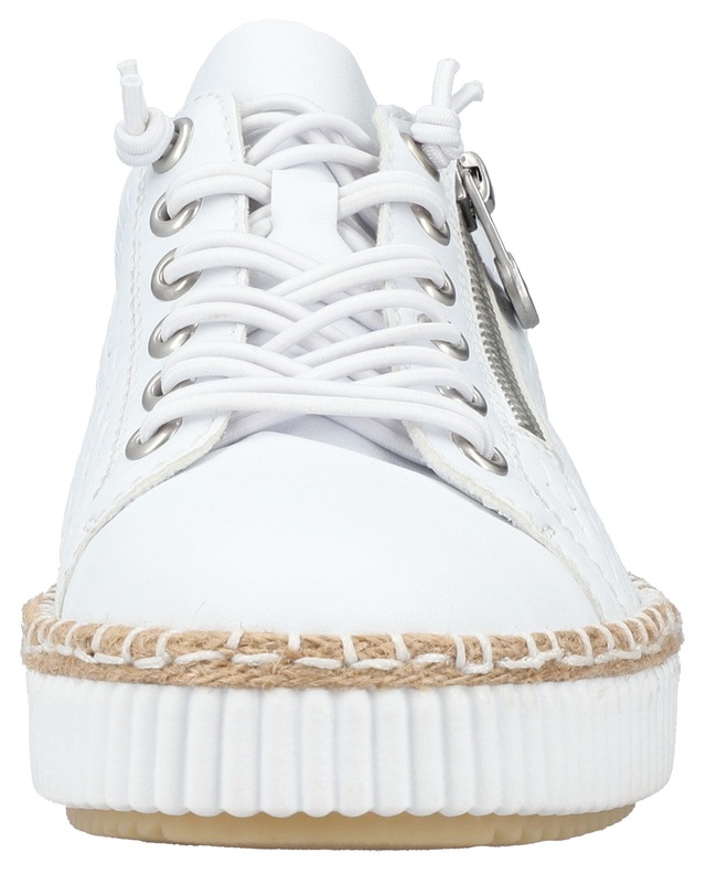 Rieker Sneaker mit modischer Ziernaht, Freizeitschuh, Halbschuh, Schnürschuh