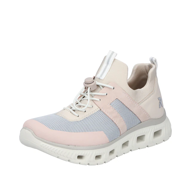 RIEKER Sport Slip-On Sneaker Sportschuh, Halbschuh, Freizeitschuh in veganer Verarbeitung