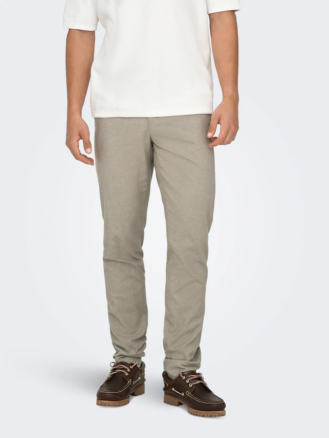 ONLY & SONS »ONSMARK PETE SLIM DOBBY 0058 PANT NOOS«