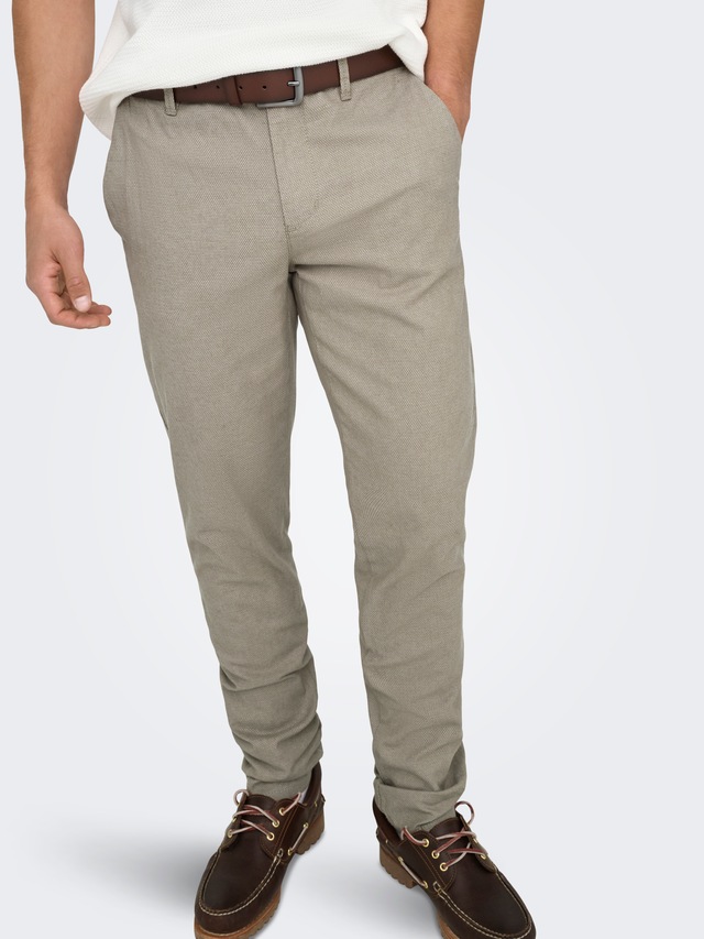 ONLY & SONS »ONSMARK PETE SLIM DOBBY 0058 PANT NOOS«