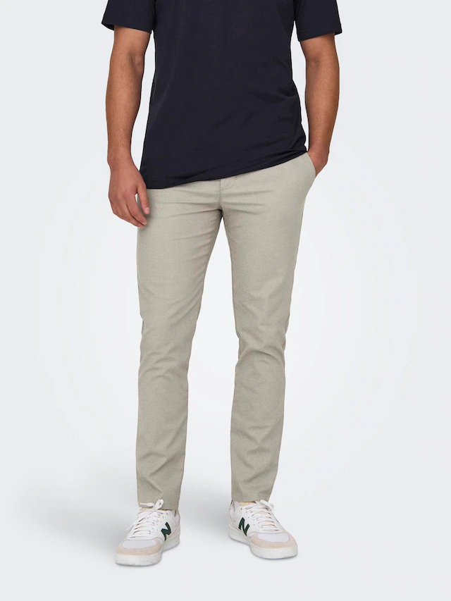 ONLY & SONS »ONSMARK PETE SLIM DOBBY 0058 PANT NOOS«