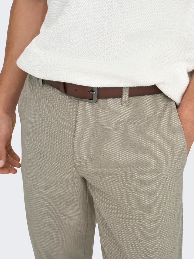 ONLY & SONS »ONSMARK PETE SLIM DOBBY 0058 PANT NOOS«