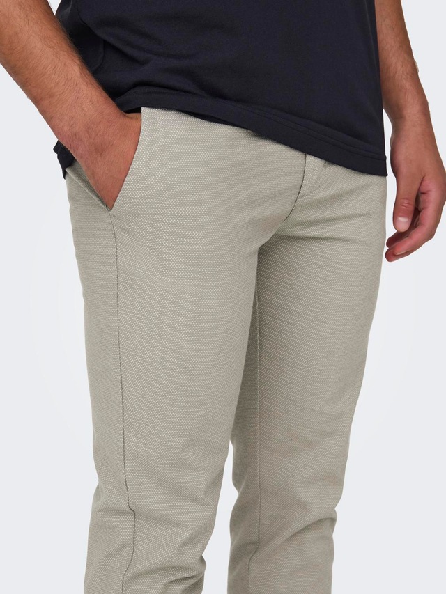 ONLY & SONS »ONSMARK PETE SLIM DOBBY 0058 PANT NOOS«