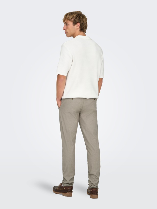 ONLY & SONS »ONSMARK PETE SLIM DOBBY 0058 PANT NOOS«