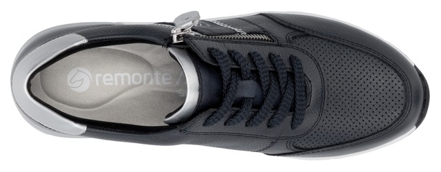 Remonte Keilsneaker , Freizeitschuh, Halbschuh, Schnürschuh mit Metallic-Kontrastbesätzen