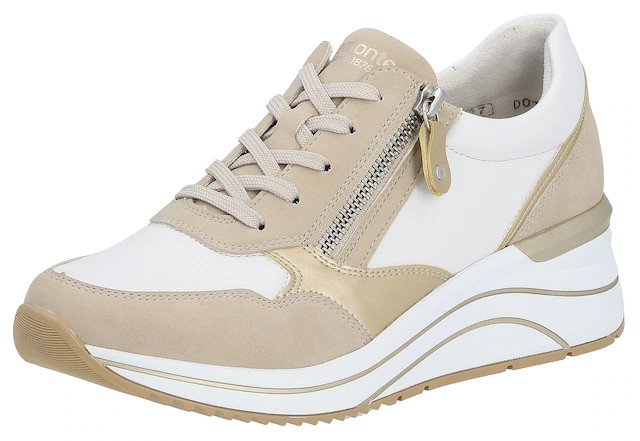 Remonte Keilsneaker , Freizeitschuh, Halbschuh, Schnürschuh, vegane Verarbeitung