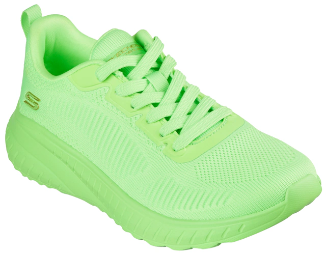 Skechers Sneaker »BOBS SQUAD CHAOS-COOL RYTHMS« , Knitwear-Sneaker, Schnürschuh in veganer Verarbeitung
