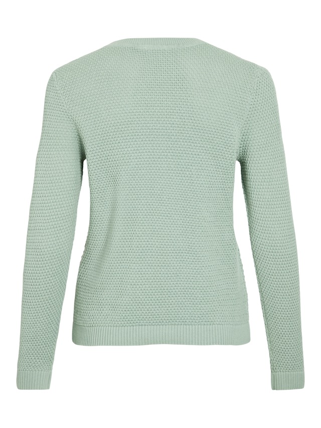 Vila Rundhalspullover »VIDALO O-NECK L/S KNIT TOP- NOOS« Baumwolle, regular fit