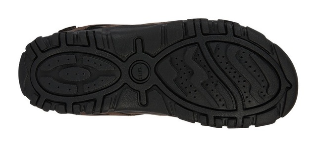 Geox Sandale »UOMO SANDAL STRADA C« , Sommerschuh, Klettschuh, Outdoorsandale, mit Lederfußbett