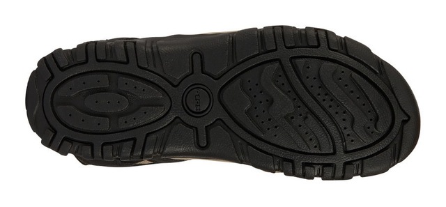Geox Sandale »UOMO SANDAL STRADA C« , Sommerschuh, Klettschuh, Outdoorsandale, mit Lederfußbett