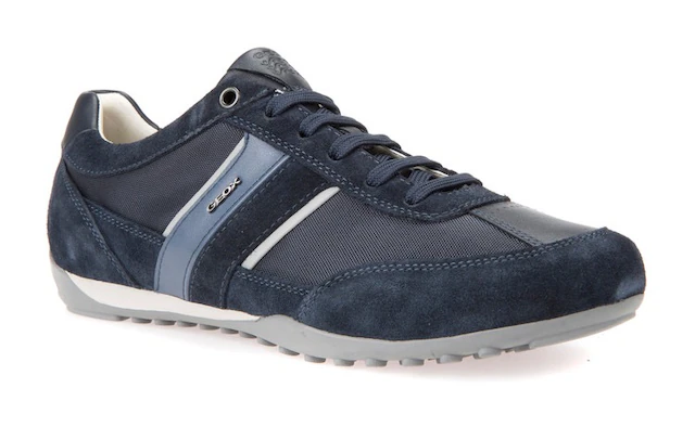 Geox Sneaker »U WELLS C« Casual Schuh, Schnürschuh mit Logoverzierung