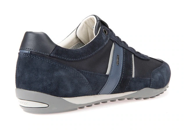 Geox Sneaker »U WELLS C« Casual Schuh, Schnürschuh mit Logoverzierung