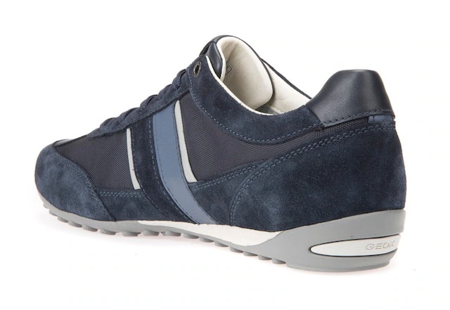 Geox Sneaker »U WELLS C« Casual Schuh, Schnürschuh mit Logoverzierung