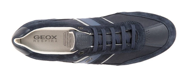 Geox Sneaker »U WELLS C« Casual Schuh, Schnürschuh mit Logoverzierung