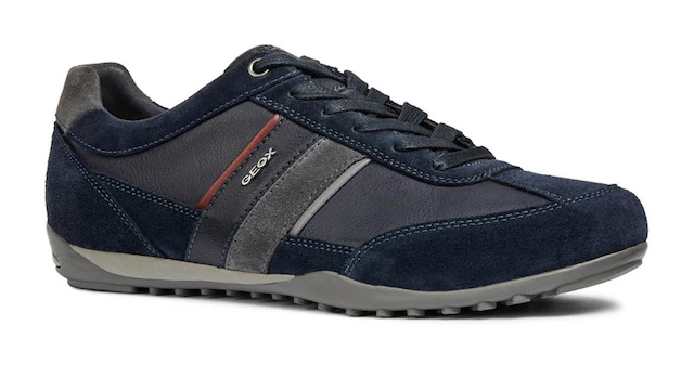 Geox Sneaker »U WELLS C« Casual Schuh, Schnürschuh mit Logoverzierung