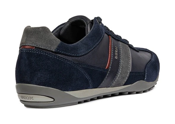 Geox Sneaker »U WELLS C« Casual Schuh, Schnürschuh mit Logoverzierung