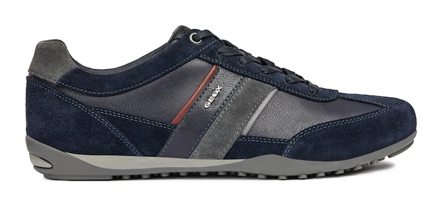 Geox Sneaker »U WELLS C« Casual Schuh, Schnürschuh mit Logoverzierung