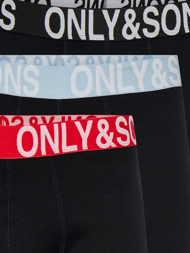 ONLY & SONS Trunk »ONSFITZ SOLID BLACK TRUNK 3PACK NOOS« Packung, 3 Stk.