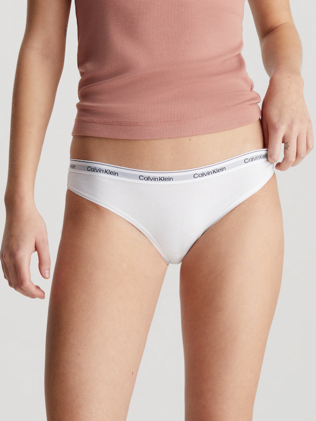 Calvin Klein Underwear Bikinislip »3 PACK BIKINI (LOW-RISE)« 3 Stk. Low Rise mit Logobund