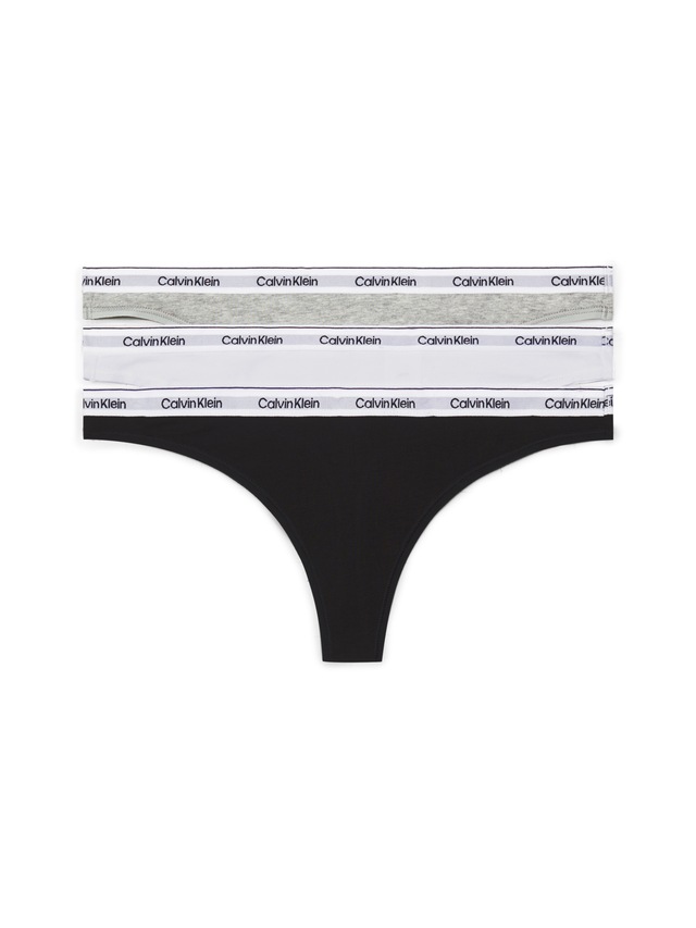 Calvin Klein Underwear Tanga »3 PACK THONG (LOW-RISE)« 3 Stk. String low waist mit Logobund
