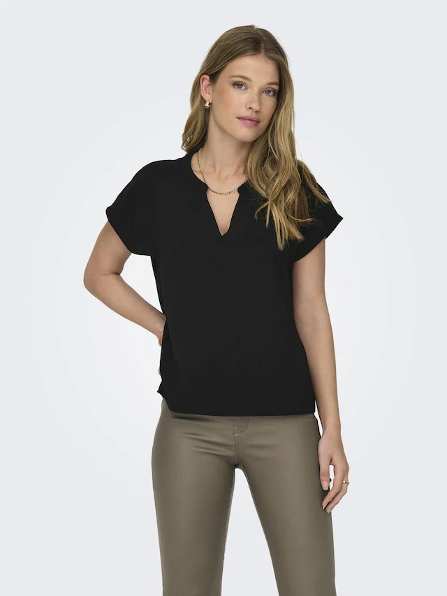 JDY Shirtbluse »JDYLION LIFE S/S TOP WVN NOOS« Polyester, regular fit