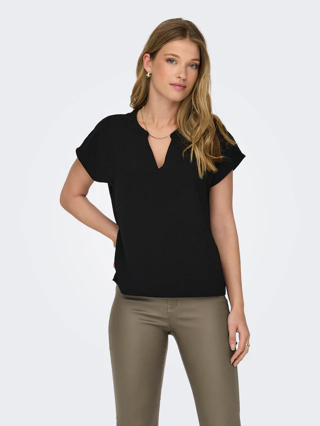 JDY Shirtbluse »JDYLION LIFE S/S TOP WVN NOOS« Polyester, regular fit