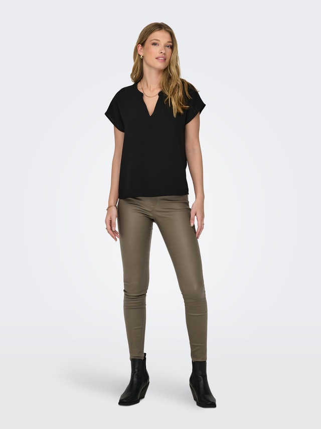 JDY Shirtbluse »JDYLION LIFE S/S TOP WVN NOOS« Polyester, regular fit