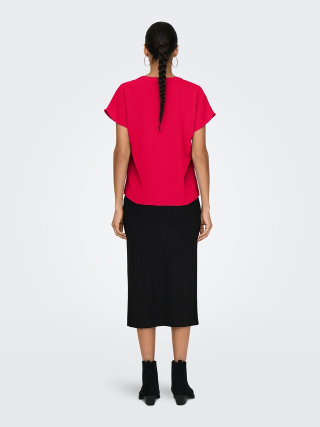 JDY Shirtbluse »JDYLION LIFE S/S TOP WVN NOOS« Polyester, regular fit
