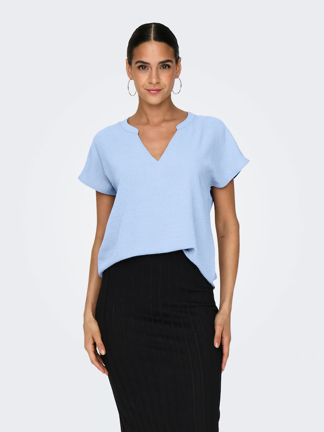 JDY Shirtbluse »JDYLION LIFE S/S TOP WVN NOOS« Polyester, regular fit