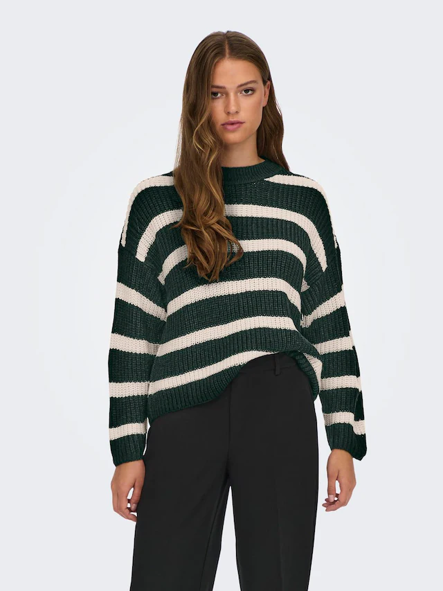 JDY Strickpullover »JDYJUSTY L/S STRIPE PULLOVER KNT NOOS«