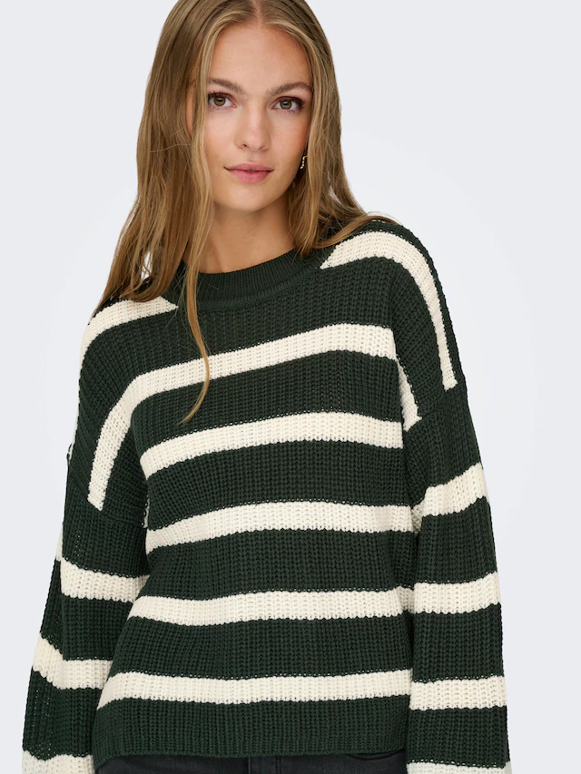 JDY Strickpullover »JDYJUSTY L/S STRIPE PULLOVER KNT NOOS«