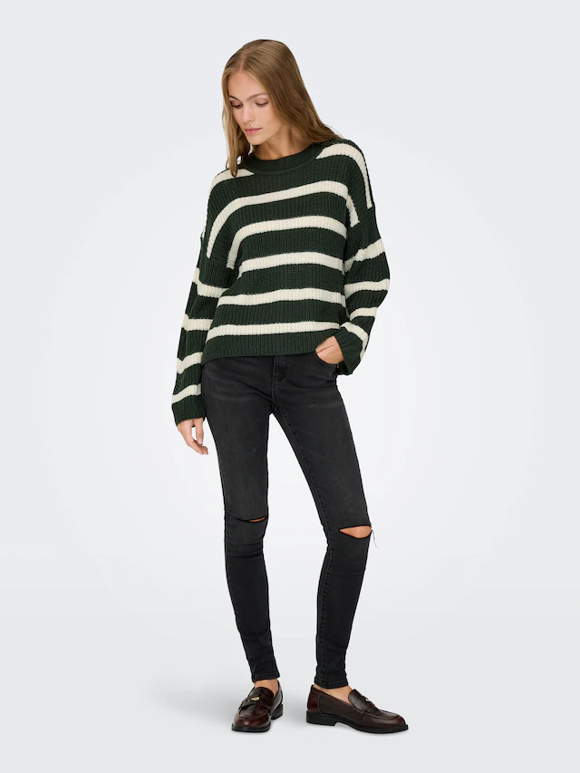 JDY Strickpullover »JDYJUSTY L/S STRIPE PULLOVER KNT NOOS«
