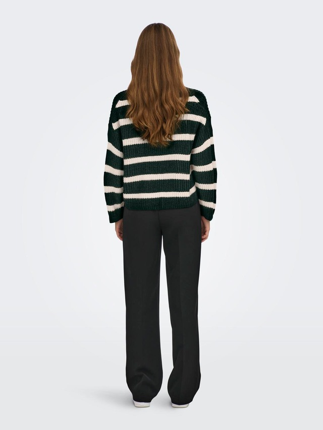 JDY Strickpullover »JDYJUSTY L/S STRIPE PULLOVER KNT NOOS«