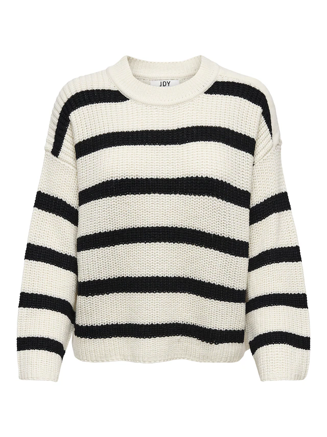 JDY Strickpullover »JDYJUSTY L/S STRIPE PULLOVER KNT NOOS«
