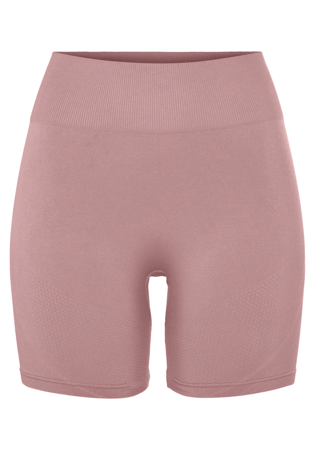 LASCANA Funktionsshorts »Po Push Up« Seamless-Shorts mit Rippstruktur und Shaping-Effekt, Sportshorts