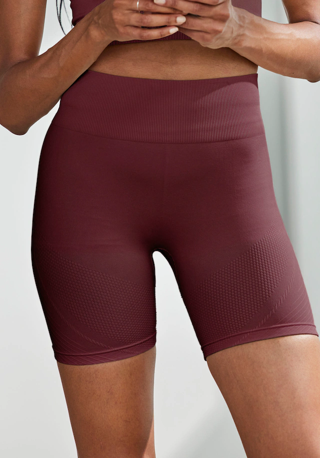 LASCANA Funktionsshorts »Po Push Up« Seamless-Shorts mit Rippstruktur und Shaping-Effekt, Sportshorts